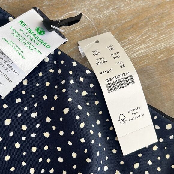 J‎ Crew Hipster bikini bottom in dot Size 2X - Picture 3 of 6